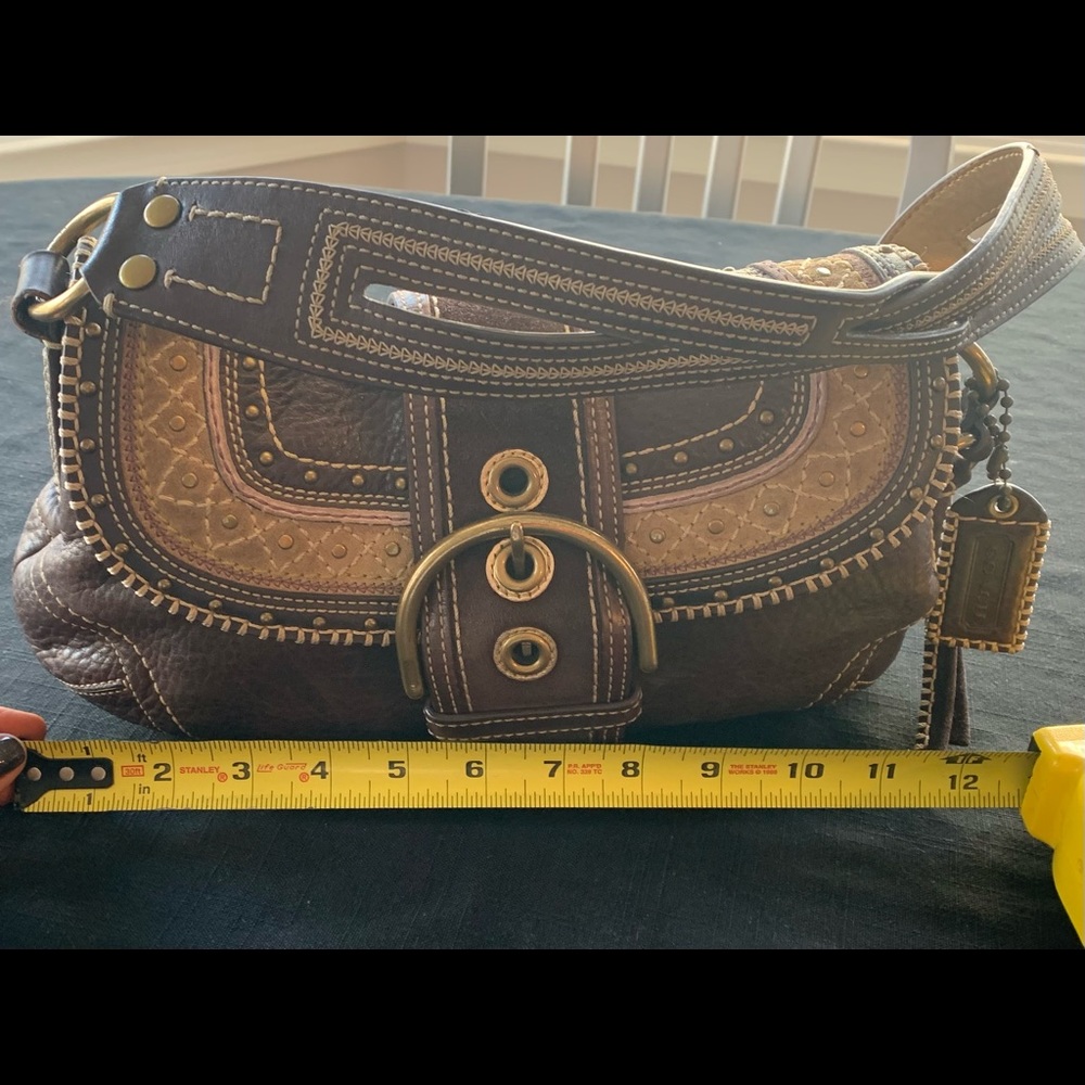 Coach Leather Boho Shoulder Bag